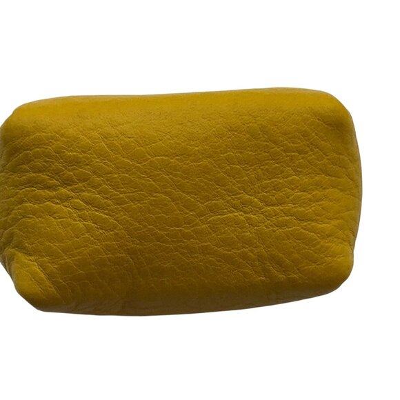 Portland Leather Goods Mini Yellow Leather Coin Dopp Pouch Bag Charm - Picture 3 of 8